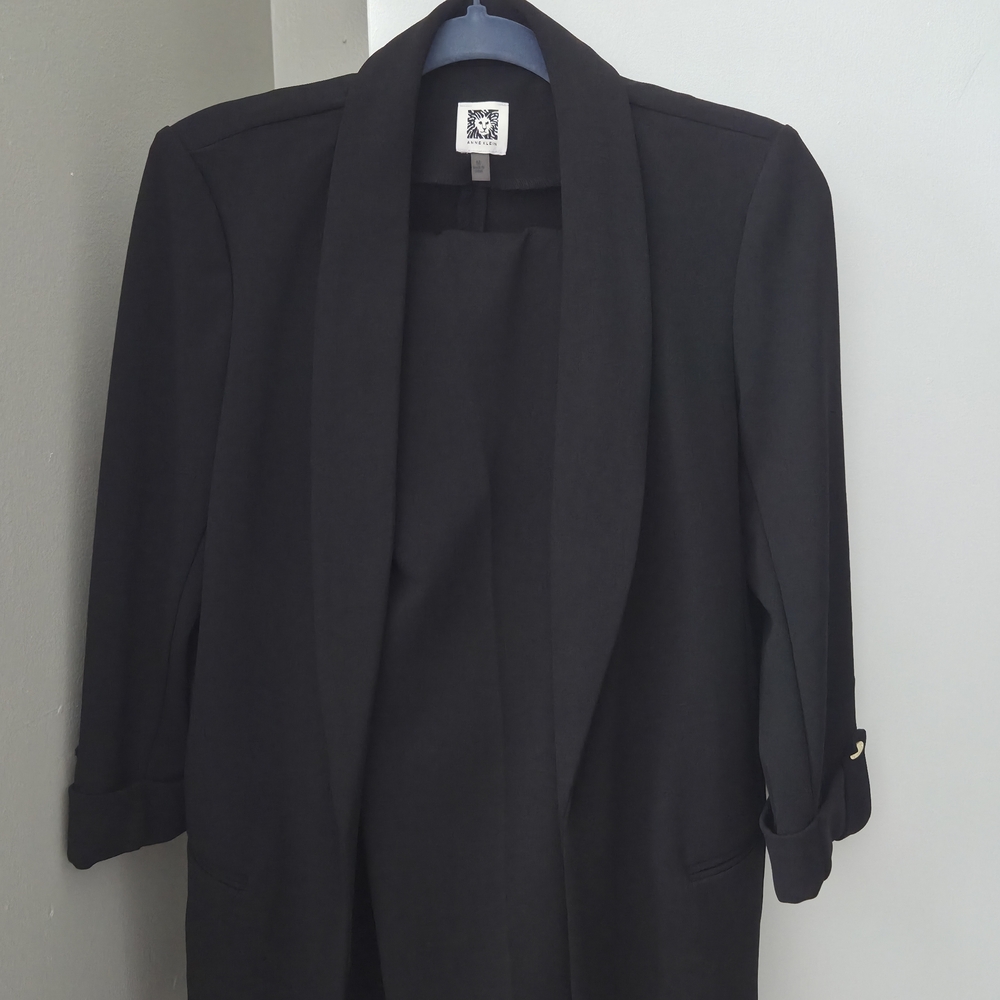 Anne Klein Classic Black Blazer And Pants